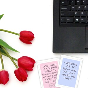 Affirmation Cards for Mom, Motivational Cards, Mom Affirmations, Daily Affirmation, New Mom Gift Ideas, Printable Affirmation Cards image 3