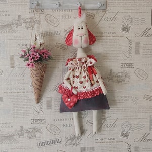 Kitchen Tough Sheep bag holder • package dispenser • grocery plastic bag storage • cook room organizer • handmade decorative doll