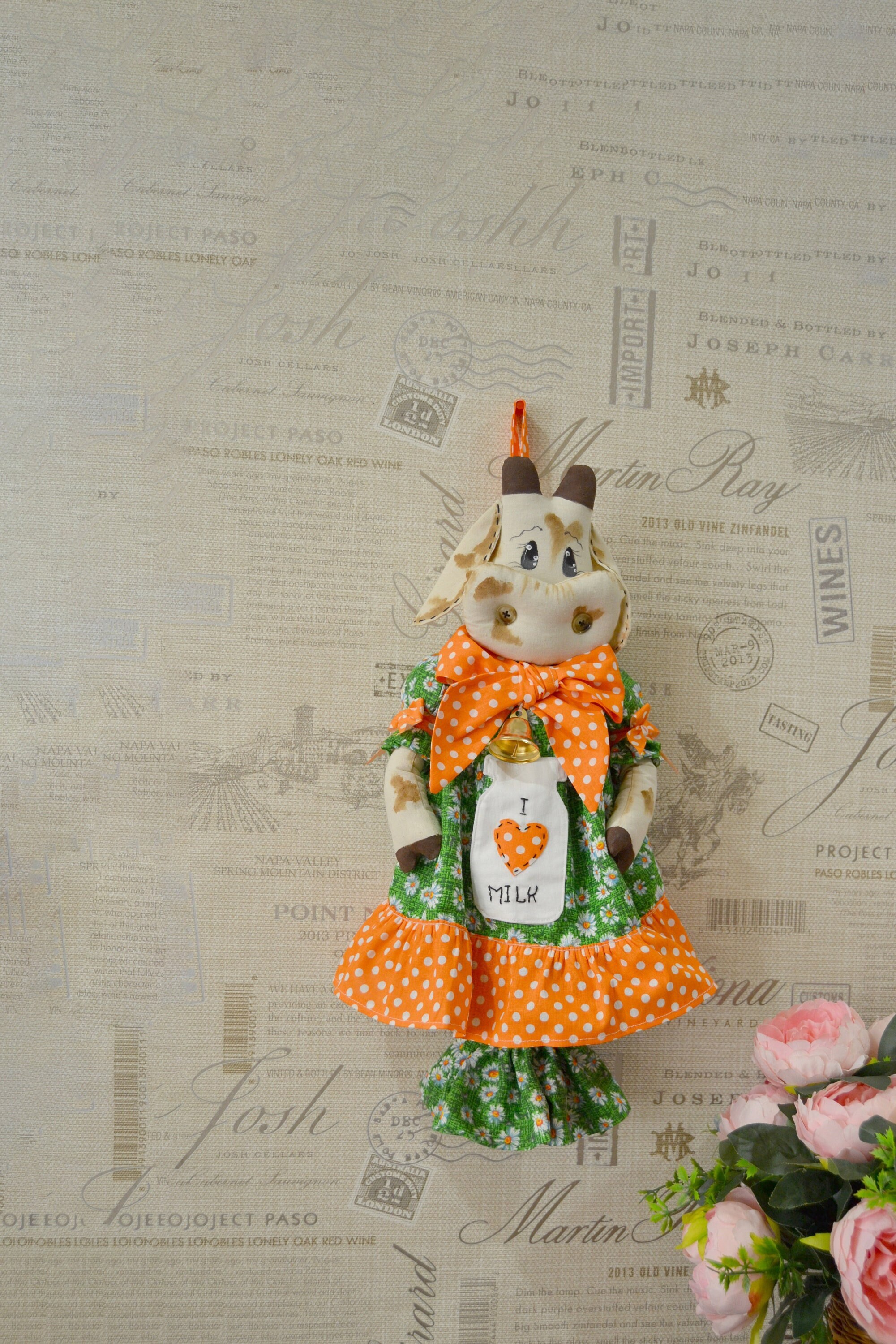 Kitchen Chicken Bag Holder Doll Grocery Plastic Bag Holder Bag Storage Bag  Organizer Housewarming Gift Handmade Decorative Doll 