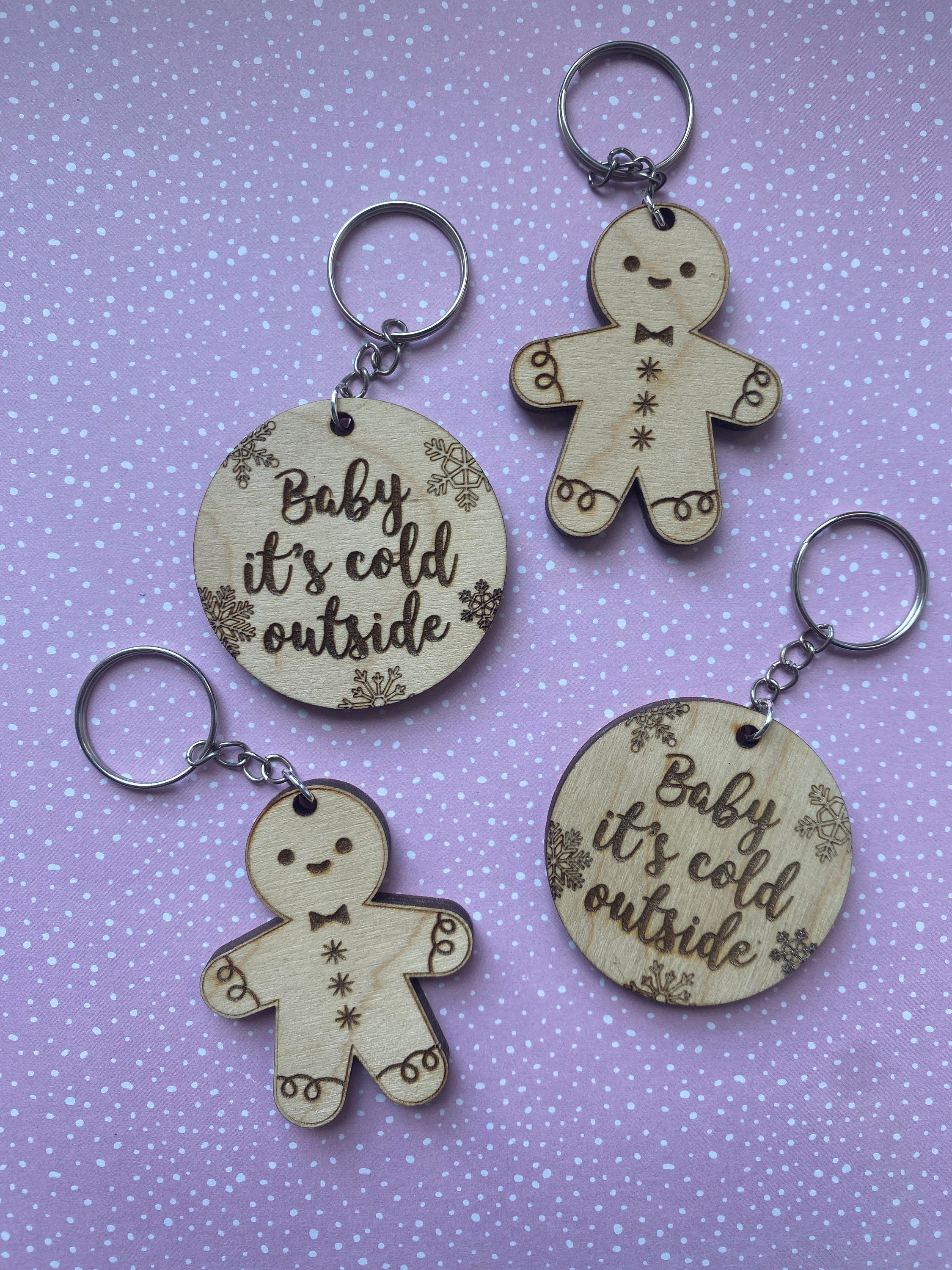 Gingerbread man keychain deals