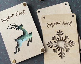 Laser Cut Wooden Card, Original Gift Card for Money, Customizable, Birthday, Christmas, Wedding, Travel Unique Gift Idea