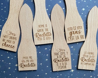 Personalized raclette spatula, engraved raclette spatula, Christmas gift idea, housewarming gift