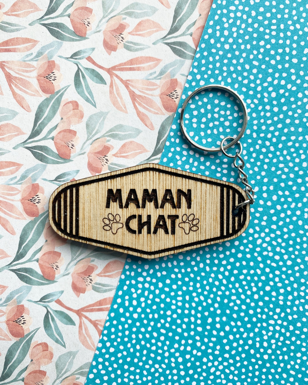 Mama Cat Keychain, for Cat and Pet Lovers Etsy