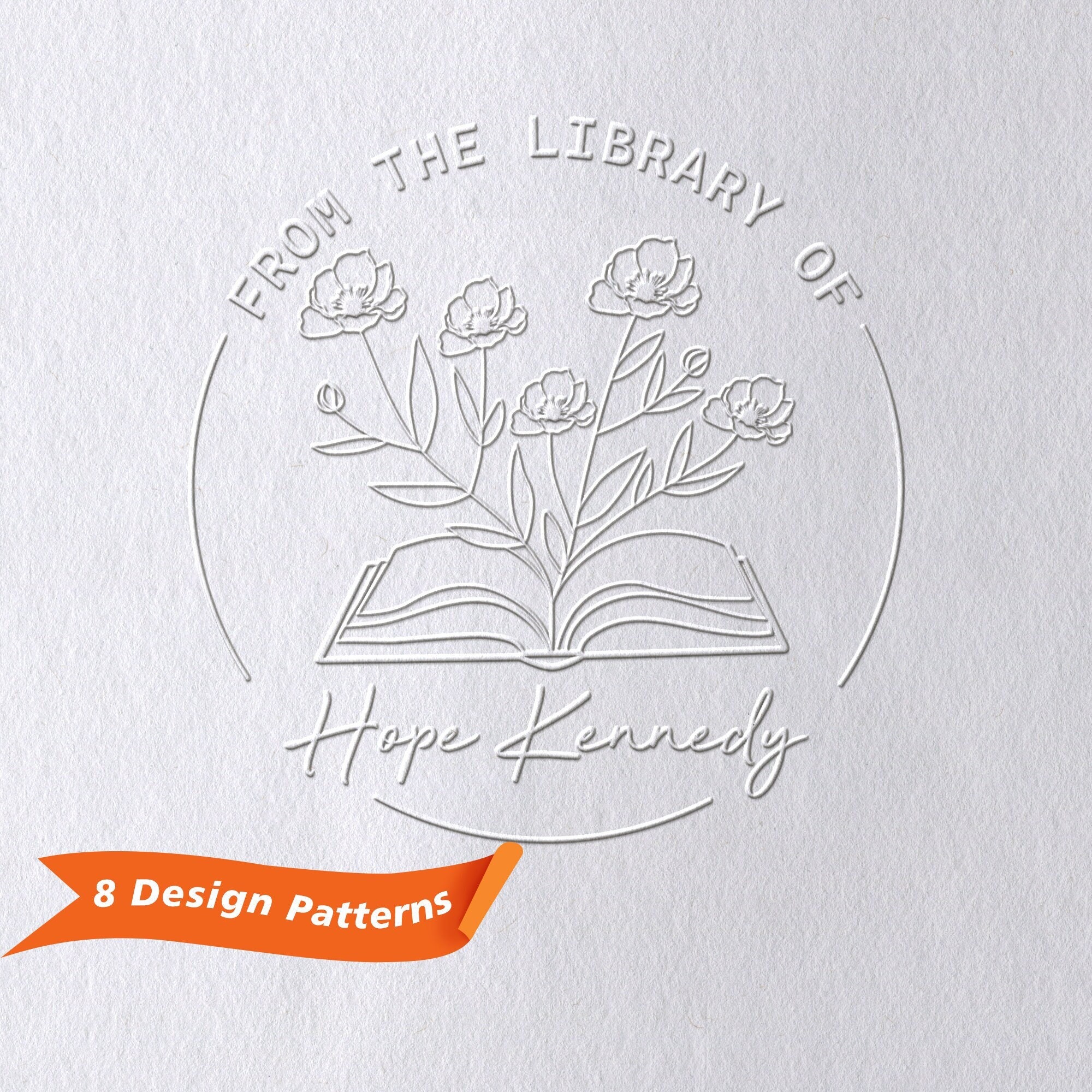 Chose Your Library Embosser Personal Library Ex Libris Embosser Embosser  From the Library of Embosser Embosser Seal Embossing Library Stamp 