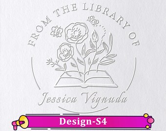 Custom From the Library of Book Embosser/Book Embosser Personalized/Book Stamp/Library Embosser/Ex Libris /Book Lover Gift