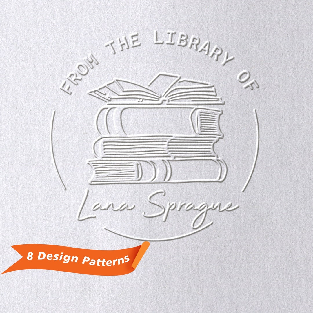 Custom Book Embosser/from the Library of Book Embosser/library Embosser/personalized Book