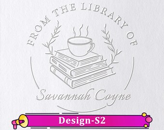 Custom From the Library of Book Embosser/Book Embosser Personalized/Book Stamp/Library Embosser/Ex Libris /Book Lover Gift