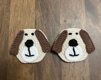 Handmade Animal Hairpin - Toddler Knitting Hair Clips  - Crochet Hair Clips - Puppy Hair Clip - Crochet  Hair Barretes - Christmas Gift