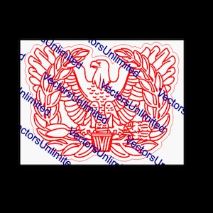Warrant Officer Rising Eagle Digital Download .dxf, .ai, .png, .svg
