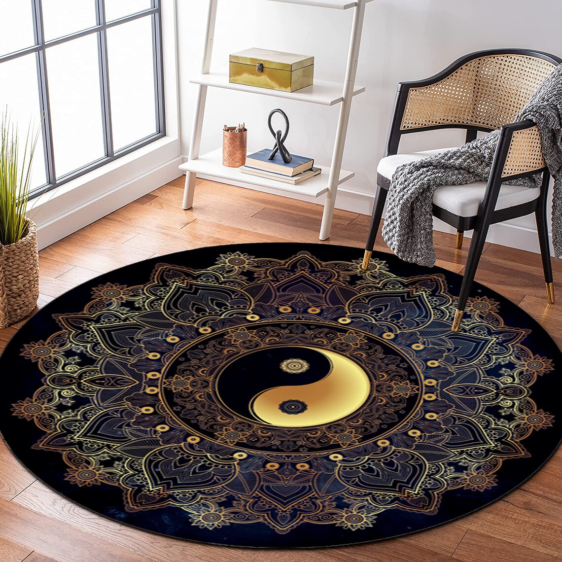 Yin-yang Rugliving Room Rug Round Rug Round Carpet Ying - Etsy