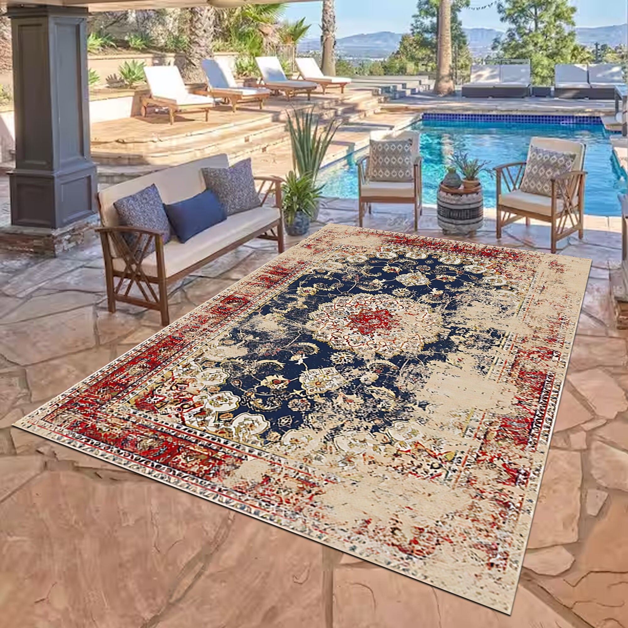 Znz Recycled Plastic Rugs Patio Mat Outdoor Reversible Plastic Mat - China  Recycled Plastic Rugs and Patio Mat price