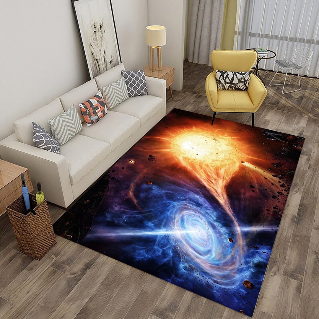 Space Rug Rug,universe , Milky Way Rug,multicolor Design Rug