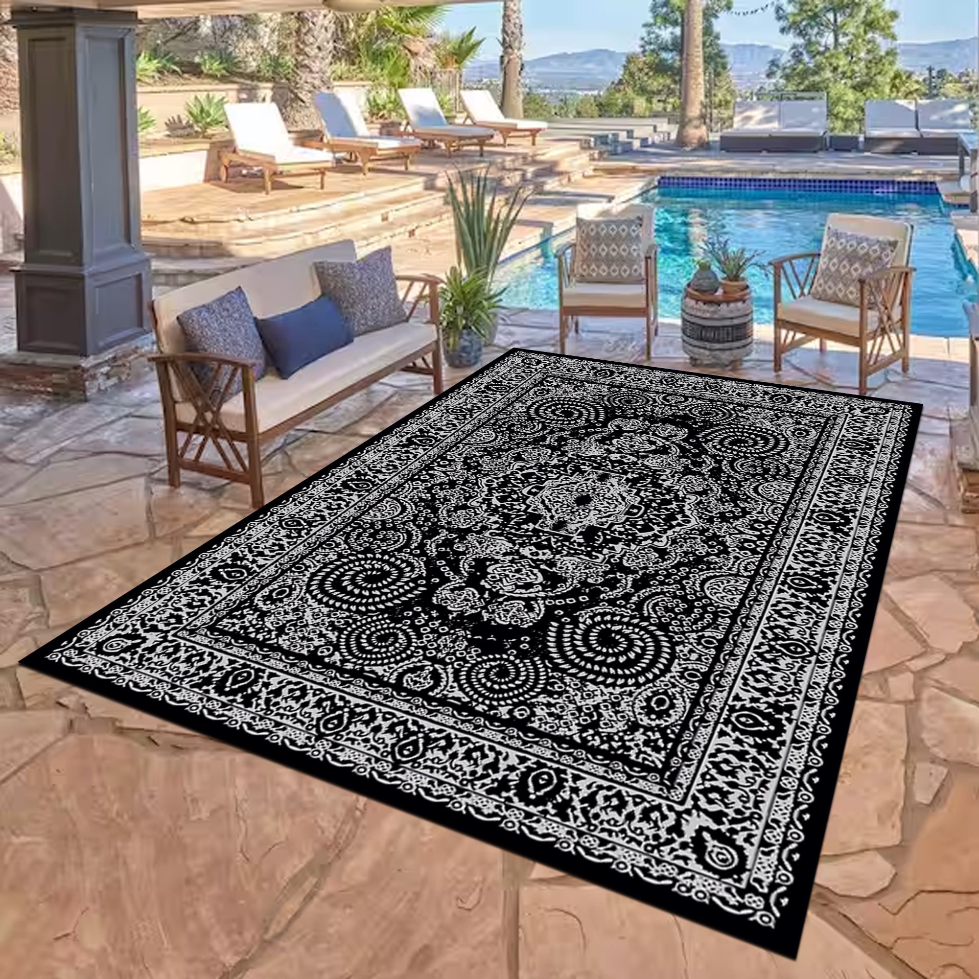 Large sale outdoor rug