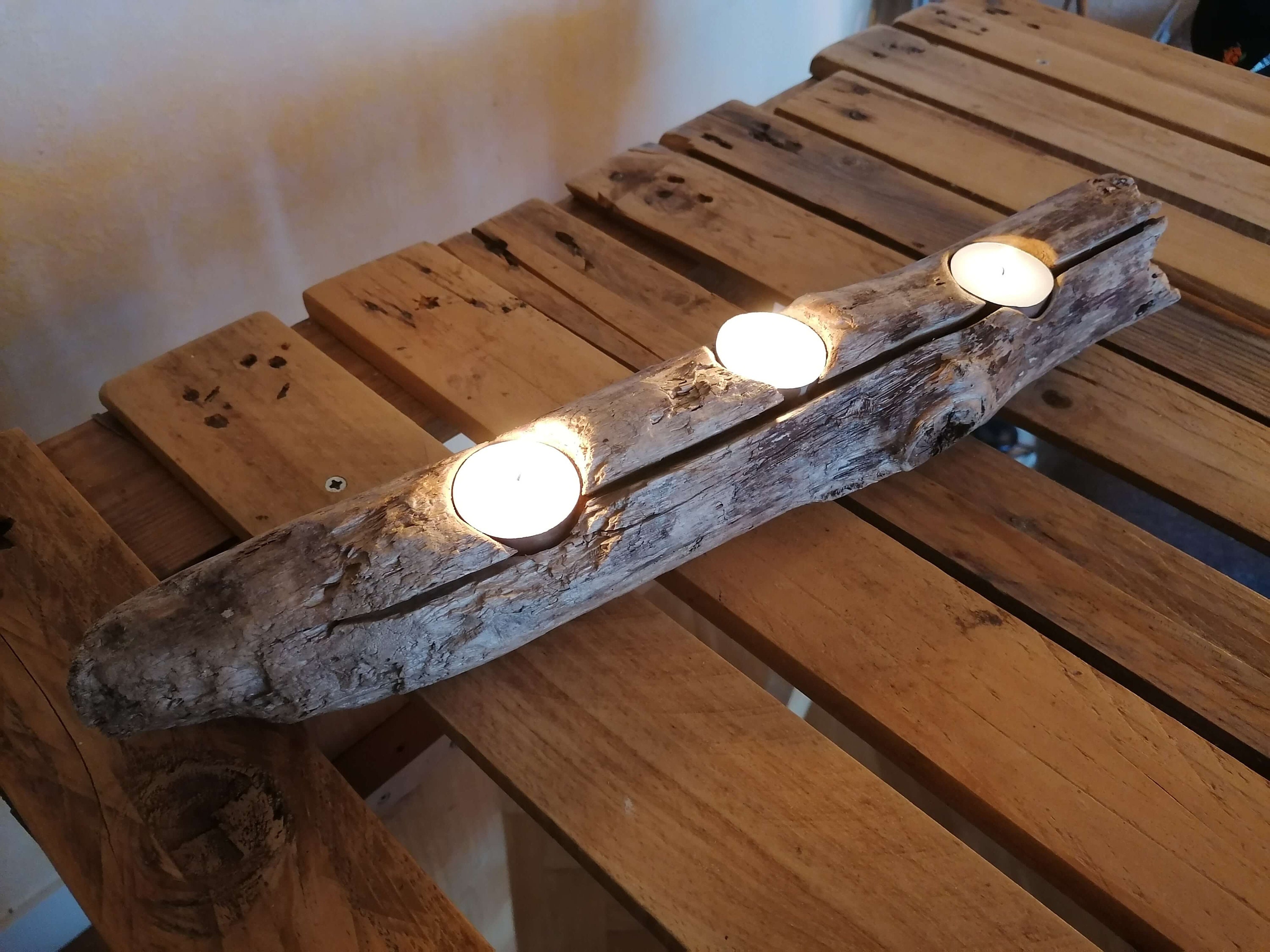 Bougeoir Bois Flotté