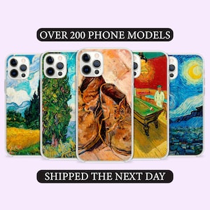 Vincent van Gogh Original Art Phone Case, Famous Painter Watercolor Cover for iPhone 14 13 15 16 Pro Max Samsung S23 S24 A13 A03 Xiaomi 94