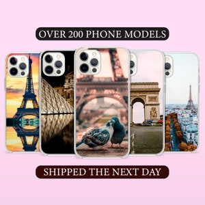 Paris France Phone Case, Eiffel Tower Louvre Arc de Triomphe French Cover for iPhone 14 13 15 16 Pro Max Samsung S23 S24 A13 A03 Xiaomi 107