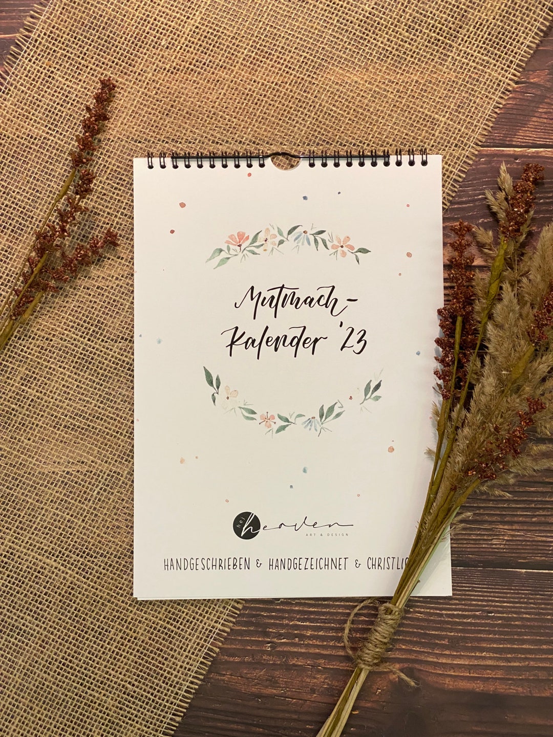 Kalender 2023 Mutmach-Wandkalender handgeschrieben - Etsy.de