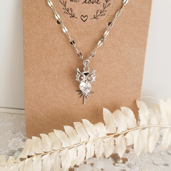 Collier HIBOUX SCINTILLANT