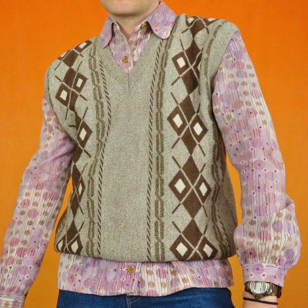 Argyle Vest Pattern Etsy