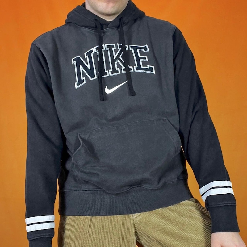00'S Nike Sweat Pullover Hoodie Men's Size L cotton Beige type Vintage Second Hand