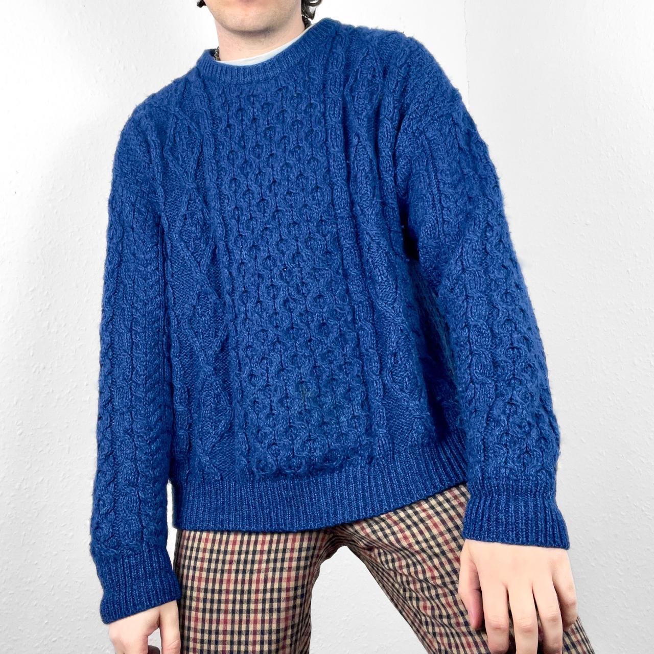 Vintage Carraig Donn Ireland Chunky Sweater Merino Wool Aran 