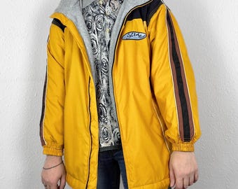 Kurtka narciarska retro vintage snowboardowa puchowa kurtka polarowa podszyta kolorowymi blokami sportowymi kurtka wiatrówka z kapturem wodoodporna zima na zewnątrz lata 90.