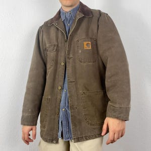Carhartt C02 CHT Chore Coat Blanket Lined Workwear Utility