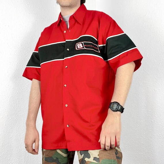 Men's Dale Earnhardt Jr. JH Design Red/Yellow Axalta Official Pit Shirt NASCAR S Men's Dale Earnhardt Jr. JH Design Red/Yellow Axalta Official Pit Shirt NASCAR S