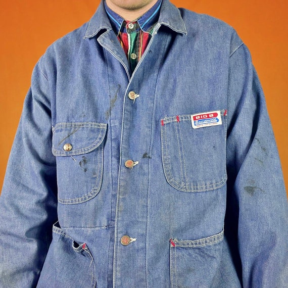 Vintage Big B Brotherhood Denim Chore Jacket 60s … - image 2