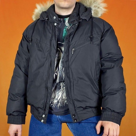 Down filled bomber jacket mens deals