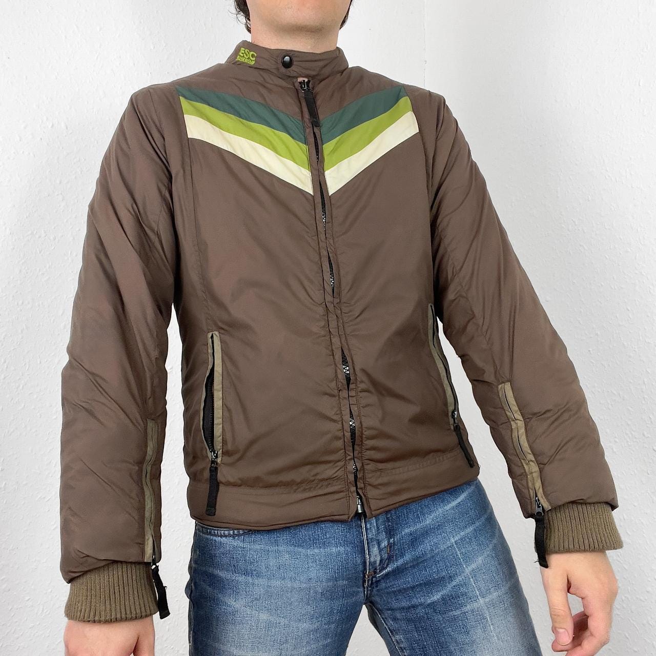 Vintage Energie Puffer Jacket Zip up Nylon Bomber 70s Style Vintage Energie Puffer Jacket Zip up Nylon Bomber 70s Style