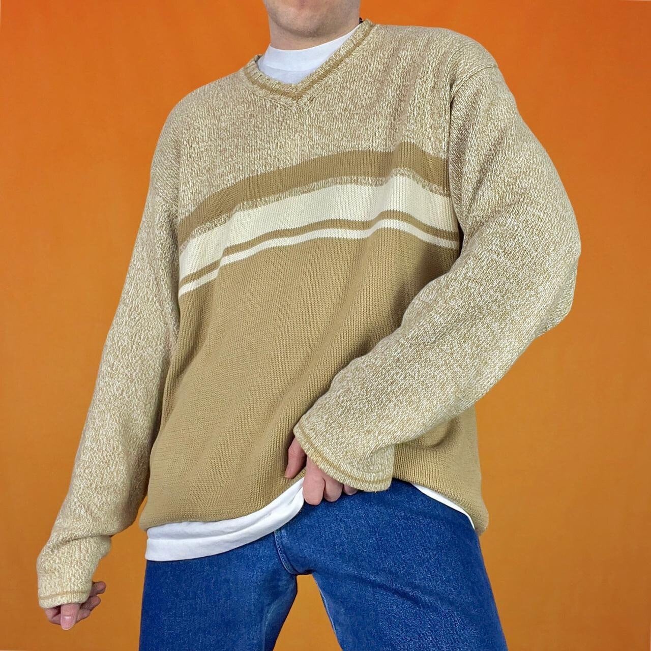 Milky Retro Striped Sweater