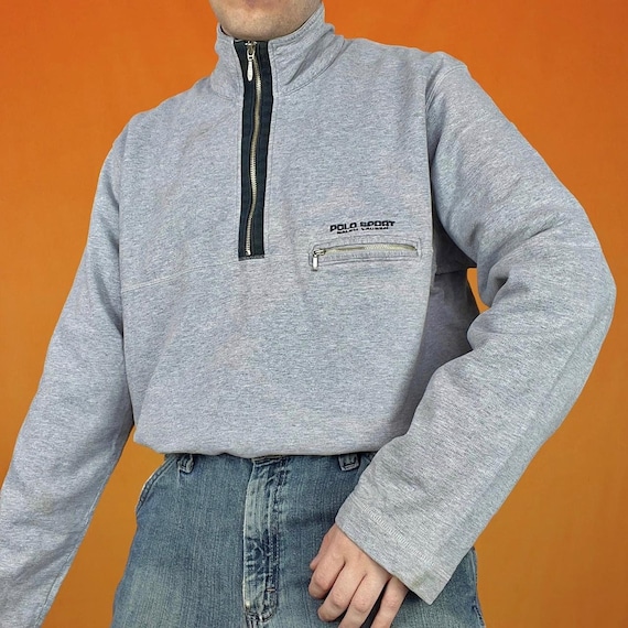 Polo sport quarter zip grey sale