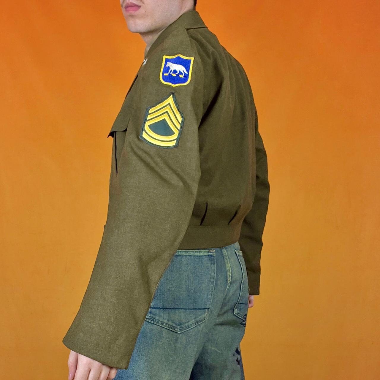 Vintage WW2 US Army Jacket Military Uniform Technical Sergeant Etsy