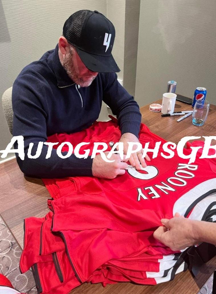 Wayne Rooney Signed Number 8 Shirt - Etsy