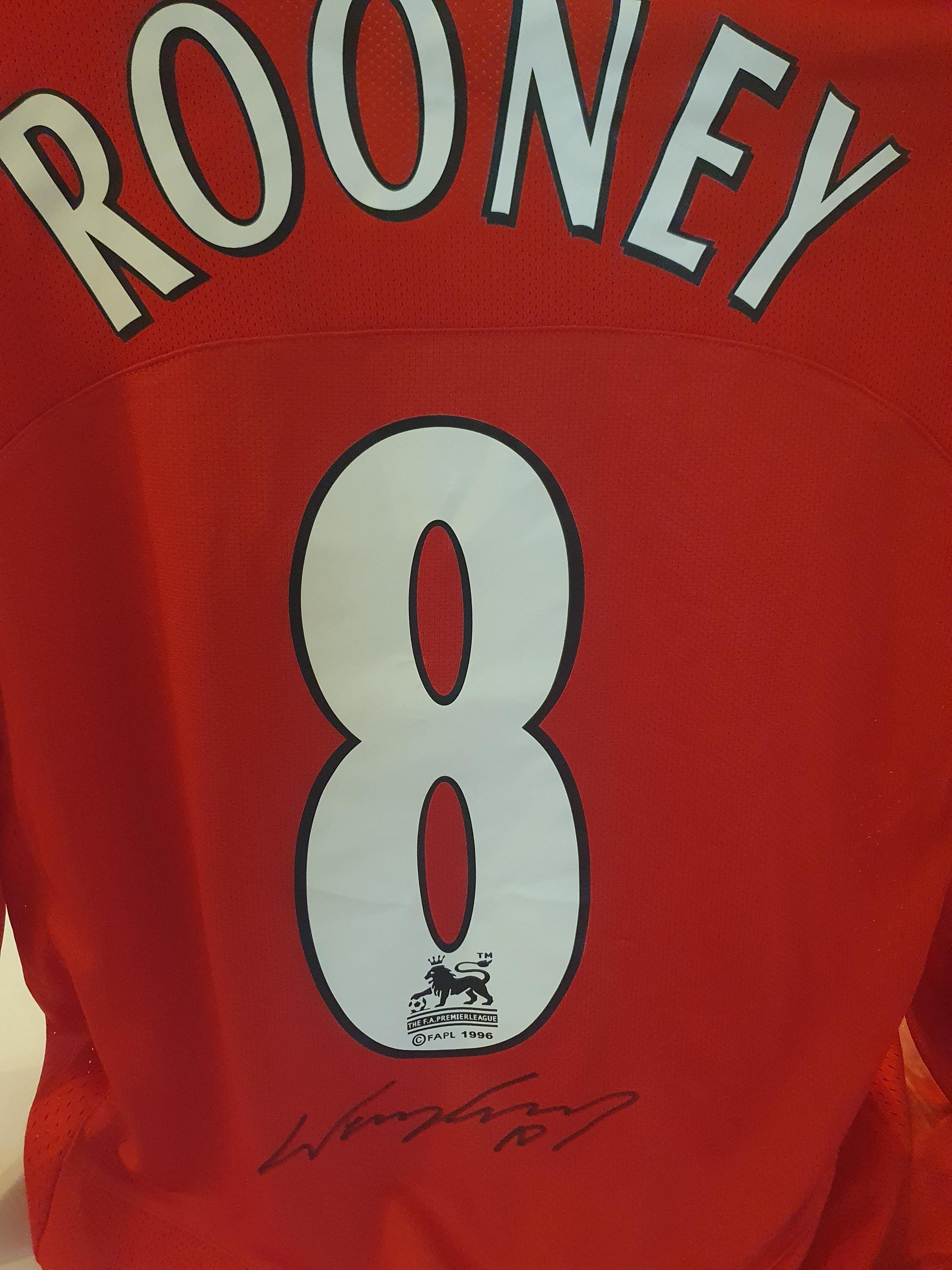 Wayne Rooney Signed Number 8 Shirt - Etsy