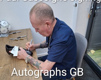Paul Gascoigne signed football boot