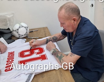 Paul Gascoigne signed shirts