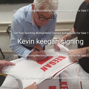 Kevin keegan signed England replica shirt