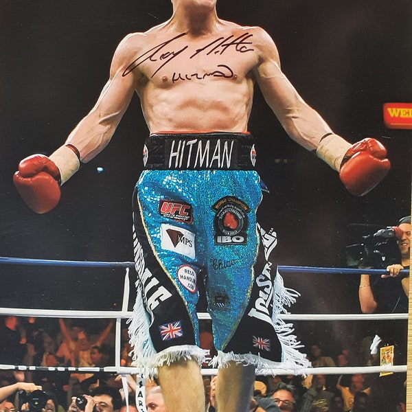 Ricky Hatton signed 16x12 picture