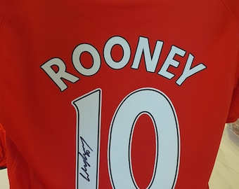 Wayne Rooney signed 2008 shirt