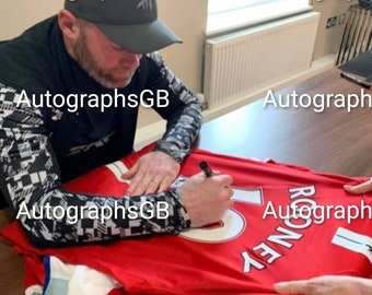 Wayne Rooney signed 2008 home shirt