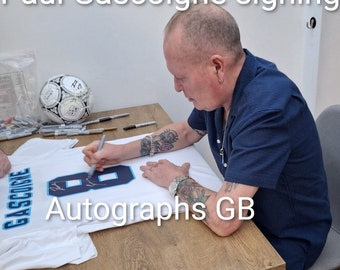 Paul Gascoigne signed shirts