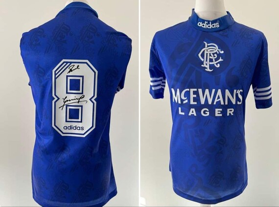 Paul Gascoigne Signed Rangers Shirt Ireland