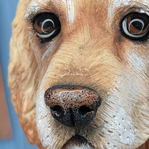 3d Custom Pet Mug Handmade Polymer Clay Dog Mug Retrato de perro Escultura personalizada de mascota Regalo para la pérdida de mascotas Cocker Spaniel Gift Dog Mom Gift imagen 4