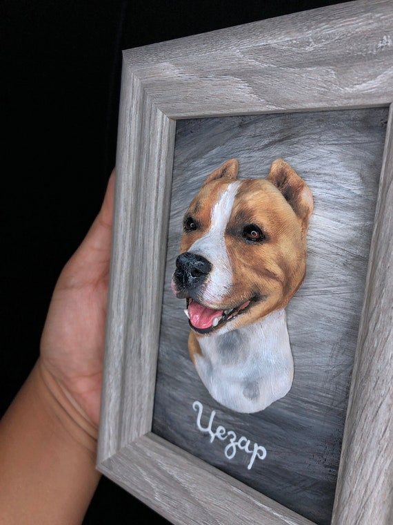 Dog Cat Face 3d Cracked Personalized Sticker A Unique Pet