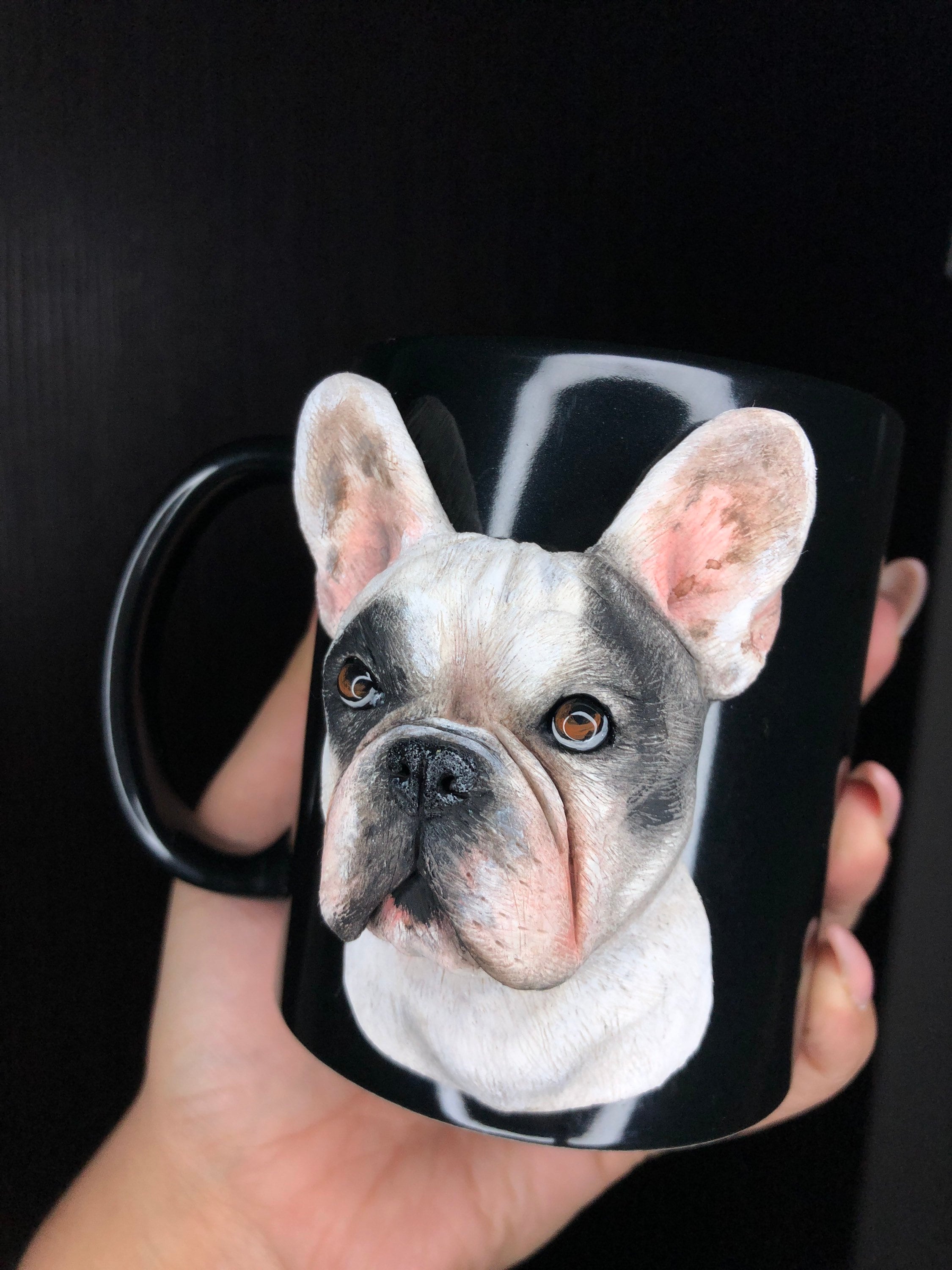 Personalized Frenchie French Bulldog Love You Hole Lot Dad Mom Dog Mug  NB173 85O34