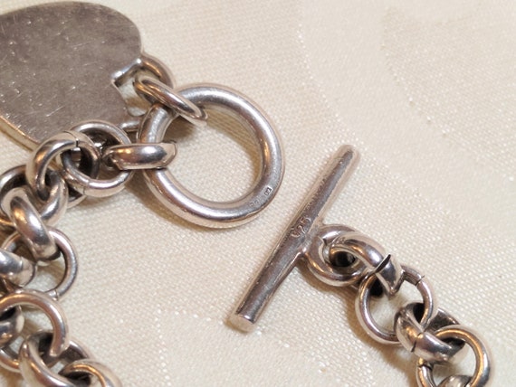 Extremely heavy chunky solid sterling silver vint… - image 4