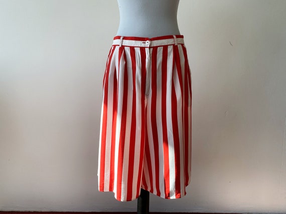 Vintage Striped High Waisted Shorts 