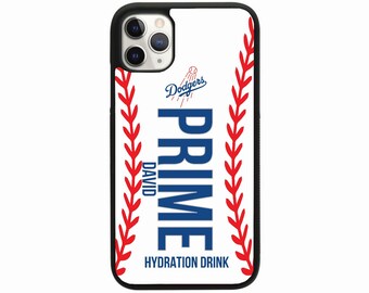 Personalized Prime Hydration LA Dodgers iPhone Case | Silicone Protective Cover